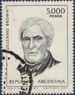 Argentine Poste Obl Yv:1212 Mi:1431 Guillermo Brown (Beau Cachet Rond) - Usados