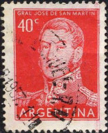 Argentine Poste Obl Yv: 568 Mi:621II Jose De San Martin (Beau Cachet Rond) - Oblitérés