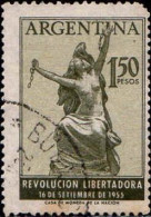 Argentine Poste Obl Yv: 556 Mi:634 Revolucion Libertadora 16 De Setiembre De 1955 Beau Cachet Rond (Dents Courtes) - Oblitérés