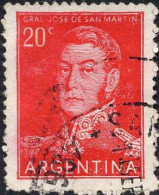Argentine Poste Obl Yv: 546 Mi:620II Jose De San Martin (Beau Cachet Rond) - Usati