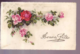 FLEURS - CARTE BONNE FÊTE -  - Other & Unclassified