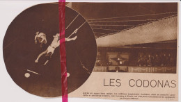 Paris - Trapézistes Codonas Au Cirque D'Hiver - Orig. Knipsel Coupure Tijdschrift Magazine - 1930 - Ohne Zuordnung