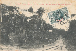 COTE D IVOIRE   Le Chemin De Fer Dans La Foret  743  Edit Fortier - Côte-d'Ivoire