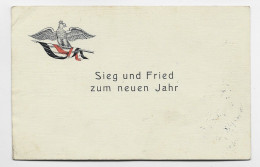 GERMANY KARTE SIEG UND FRIED ZUM NEUEN JAHR 1915 TSCHENSTCHAU - Lettres & Documents