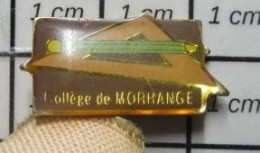 1818B Pin's Pins / Beau Et Rare / ADMINISTRATIONS / COLLEGE DE MORHANGE RAPPORTEUR CRAYON PAPIER - Administraties