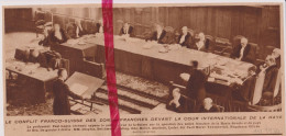 De La Haye , Den Haag - Conflit Franco X Suisse Conflict - Orig. Knipsel Coupure Tijdschrift Magazine - 1930 - Unclassified