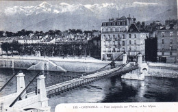 38 - Isere - GRENOBLE - Pont Suspendu Sur L Isere - Grenoble