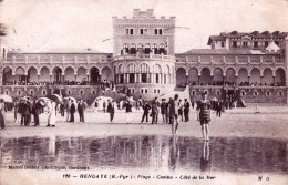 64 - Pyrenées Atlantiques - HENDAYE -  La Plage Et Le Casino Coté Mer - Hendaye