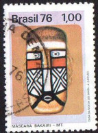 Brésil Poste Obl Yv:1187 Mi:1526 Mascara Bakairi (Beau Cachet Rond) - Oblitérés