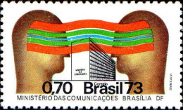 Brésil Poste N** Yv:1046/1047 Télécommunications - Ungebraucht