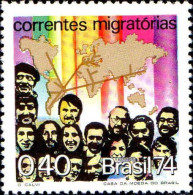 Brésil Poste N** Yv:1101/1105 Immigration - Unused Stamps