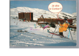 LE CORBIER 73 - Je Skie Le Corbier Vue Générale De La Ville Station Un Skieur - Sonstige & Ohne Zuordnung