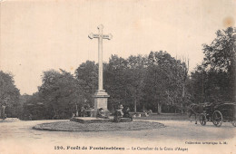 77-FONTAINEBLEAU LA FORET LE CARREFOUR DE LA CROIX D AUGAS-N°5138-G/0359 - Fontainebleau