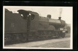 Photo Pc Lokomotive Der Englischen Eisenbahngesellschaft LMS Mit Kennung 1117  - Treni