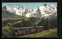 AK Mürrenbahn Passaiert Die Grütschalp  - Autres & Non Classés