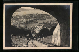 AK Bergen, Bergbahn Mit Stadtblick  - Sonstige & Ohne Zuordnung