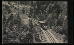 AK Zürich, Die Rigibahn Auf Der Schnurtobelbrücke  - Other & Unclassified