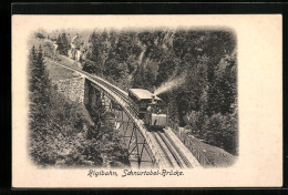 AK Rigibahn, Bergbahn Passiert Die Schnurtobel-Brücke  - Otros & Sin Clasificación