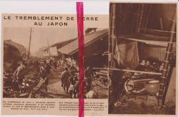 Japon Japan - Tremblement De Terre, Aardbeving - Orig. Knipsel Coupure Tijdschrift Magazine - 1930 - Non Classés