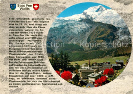 13315437 Saas-Fee Gesamtansicht Mit Blick Zum Alphubel Walliser Alpen Saas-Fee - Other & Unclassified