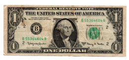 Billet USA  Washington D.C. Série 1963 - 1 Dollar  N° B 55364604  B - Bank-note Banknote - Federal Reserve (1928-...)