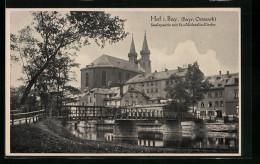 AK Hof I. Bay., Saalepartie Mit St. Michaelis-Kirche  - Sonstige & Ohne Zuordnung