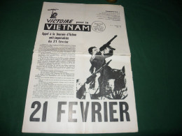 GUERRE DU VIETNAM : " VICTOIRE POUR LE VIETNAM " JOURNAL DES COMITES VIETNAM DE BASE , LE N ° 4 DE JANVIER 1968 - 1950 - Today