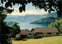 13311039 Weggis Vierwaldstaettersee Pension Blaukreuzheim Alpenpanorama Weggis V - Andere & Zonder Classificatie