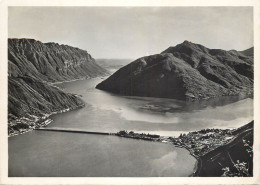 Postcard Switzerland Lago Di Lugano Ponte Di Melide 1949 - Sonstige & Ohne Zuordnung