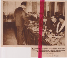 Paris - M. Capablanca, Champion D' échecs - Orig. Knipsel Coupure Tijdschrift Magazine - 1930 - Non Classés