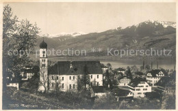 13307777 Sachseln OW Ortsansicht Mit Kirche Sarnersee Alpenpanorama Sachseln OW - Other & Unclassified