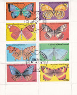 GUINEA EQUATORIALE   - FOGLIETTO. FARFALLE - Butterflies