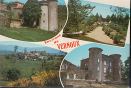Cpsm 07 Environs De Vernoux Châteaux De Colland, Villard Et Vues De Silhac - Vernoux