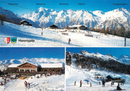 13305719 Graechen VS Hannigalp Skigebiet Restaurant Winterpanorama Graechen VS - Other & Unclassified