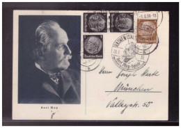 DT- Reich (024191) Postkarte Karl May Mit SST Rathen 29.7.1939 Gelaufen Dresden 1.8.1939 - Briefe U. Dokumente