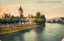 13304067 Zuerich ZH Limmat Mit Landesmuseum Zuerich ZH - Sonstige & Ohne Zuordnung