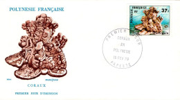 POLYNESIE FDC 1979 CORAUX - FDC