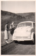 Photo Vintage Paris Snap Shop - Couple Voiture  Montagne - Auto's