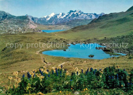 13302499 Frutt Melchsee Landschaftspanorama Mit Blausee Titlis Und Wendenstoecke - Autres & Non Classés