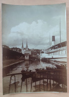 Ancienne Photo Originale Lucerne Luzern Suisse Eglise Et Quais Format 17X12 Belle Vue Animee Et Rare - Lieux