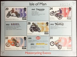 Isle Of Man 1993 Motorcycling Events Minisheet MNH - Man (Eiland)