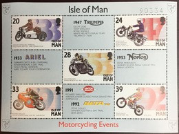 Isle Of Man 1993 Motorcycling Events Minisheet MNH - Isla De Man