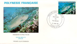 POLYNESIE FDC 1980 POISSON - FDC