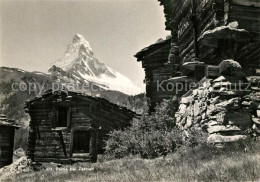 13300319 Zermatt VS Holzschober Mit Matterhorn Zermatt VS - Other & Unclassified
