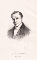 Etienne Dossin - (1777-1852) Botaniker Botanist / Portrait / Botanical Botanik Botany - Estampes & Gravures