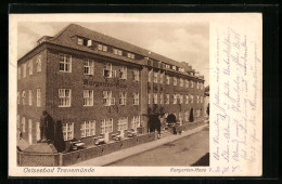 AK Travemünde, Hotel Kurgarten-Haus, Vorderansicht  - Luebeck-Travemuende