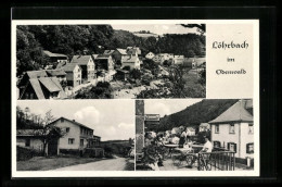 AK Löhrbach / Odenwald, Ortsansicht, Gasthaus & Pension Zum Odenwald  - Odenwald