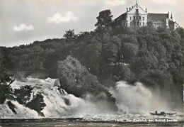 Postcard Switzerland Der Rheinfall Mit Schloss Laufen - Altri & Non Classificati