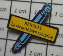 1316b Pin's Pins / Beau Et Rare /  AUTOMOBILES / AMORTISSEURS RENAULT LA SECURITE BIEN COMPRISE - Asociaciones