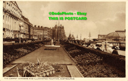 R355859 Eastbourne. The Carpet Gardens And Illuminated Fountain. 1935 - World